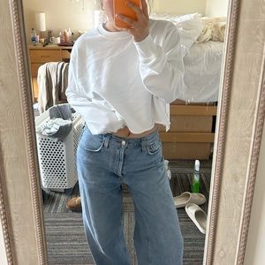 TNA cropped crew neck